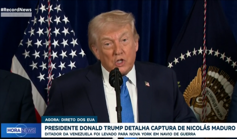 Trump faz primeira coletiva de imprensa ap�s captura de Maduro