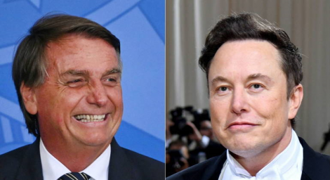 Bolsonaro e Musk discutem conectividade e proteo da Amaznia, segundo ministro EVARISTO SA, ANGELA WEISS/AFP