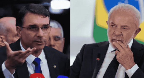 Fl�vio Bolsonaro e Lula: empate t�cnico (F�bio Rodrigues Pozzebom/Lula Marques/Ag�ncia Brasil)