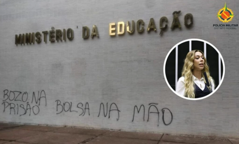 Erika Hilton mant�m funcion�rio que pichou pr�dio do MEC. (Fotos: Divulga��o/PMDF // Kayo Magalh�es/C�mara dos Deputados)