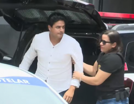 Joo Lima se apresentou polcia e foi preso nesta segunda-feira (26) Foto: Reproduo / TV Cabo Branco