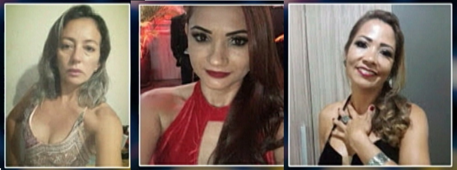 V&iacute;timas do acidente a&eacute;reo em Itaituba (PA): Roberlania Marinho, Josenilde Oliveira, Rosalina Santos (Foto: Reprodu&ccedil;&atilde;o / TV Liberal)