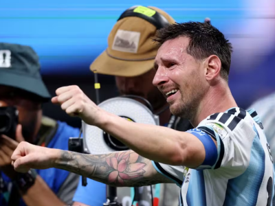 Lionel Messi comemora após Argentina x Egito — Foto: Reuters/Brett Davis